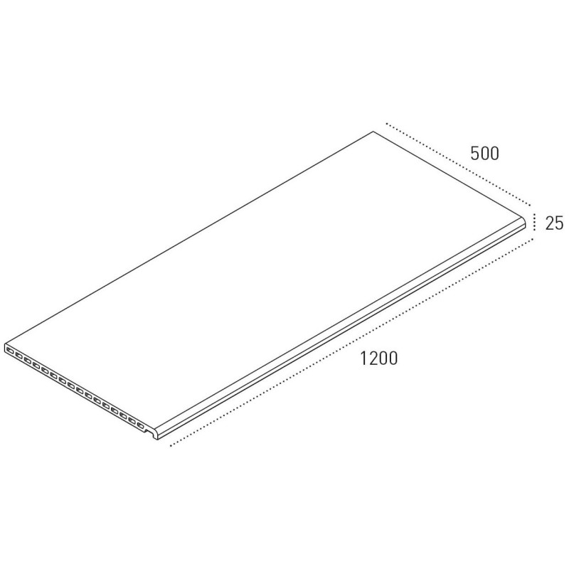 BORDE SAMOA LAO antislip 1ª 50X120 OUT