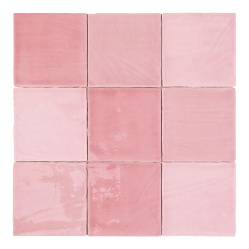 Azulejo TABARCA ROSA BRILLO 1ª 15x15